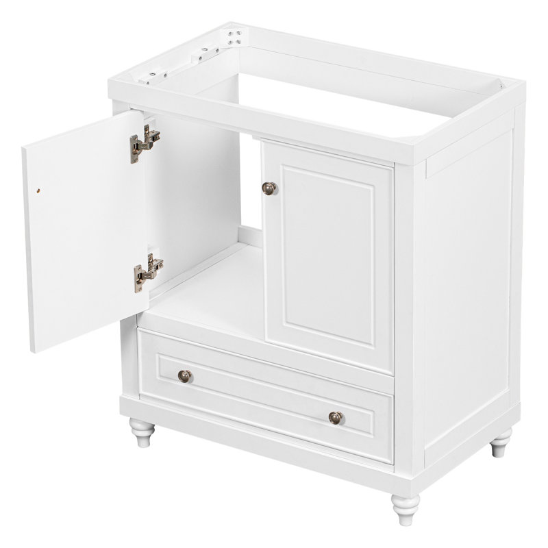 Healthomse 29.5" Single Bathroom Vanity Base only in White Wayfair